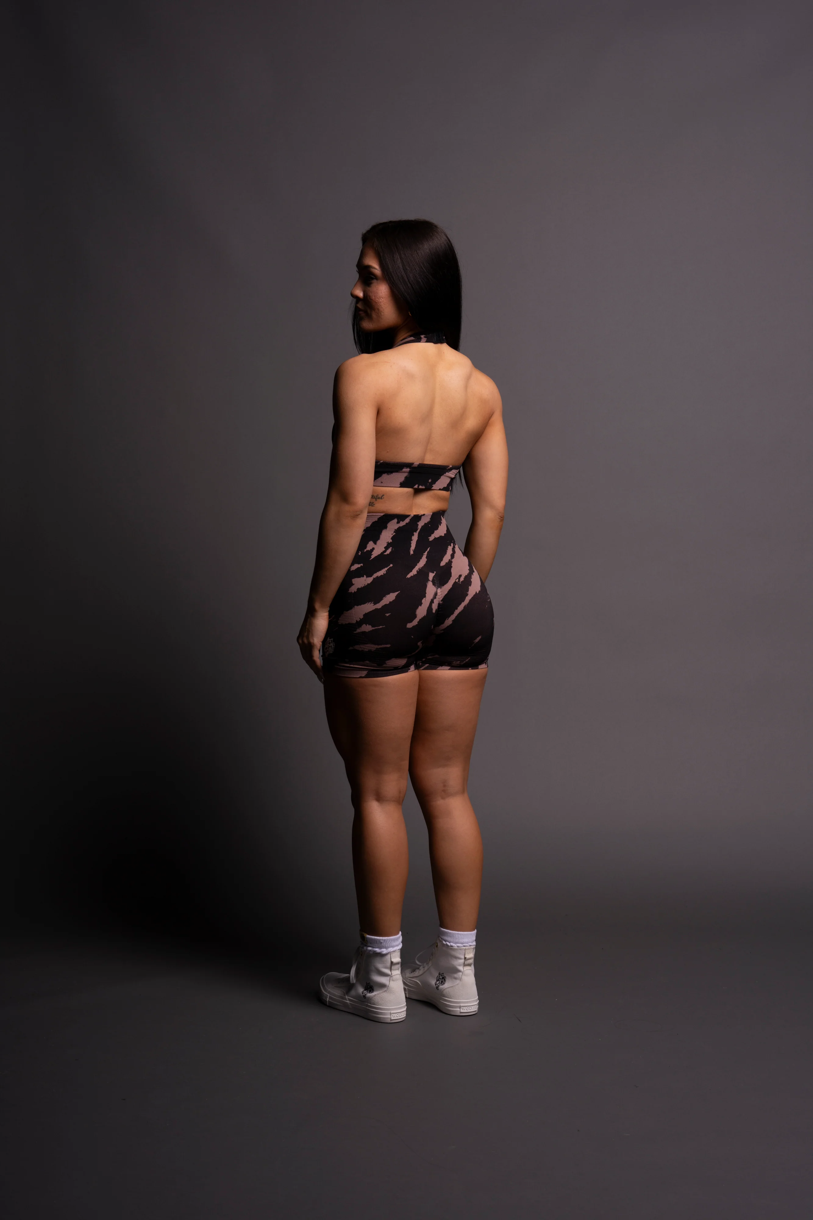 Wolves Forever Everson Seamless "Valencourt" Shorts in Purple Dusk Native Camo - Image 7