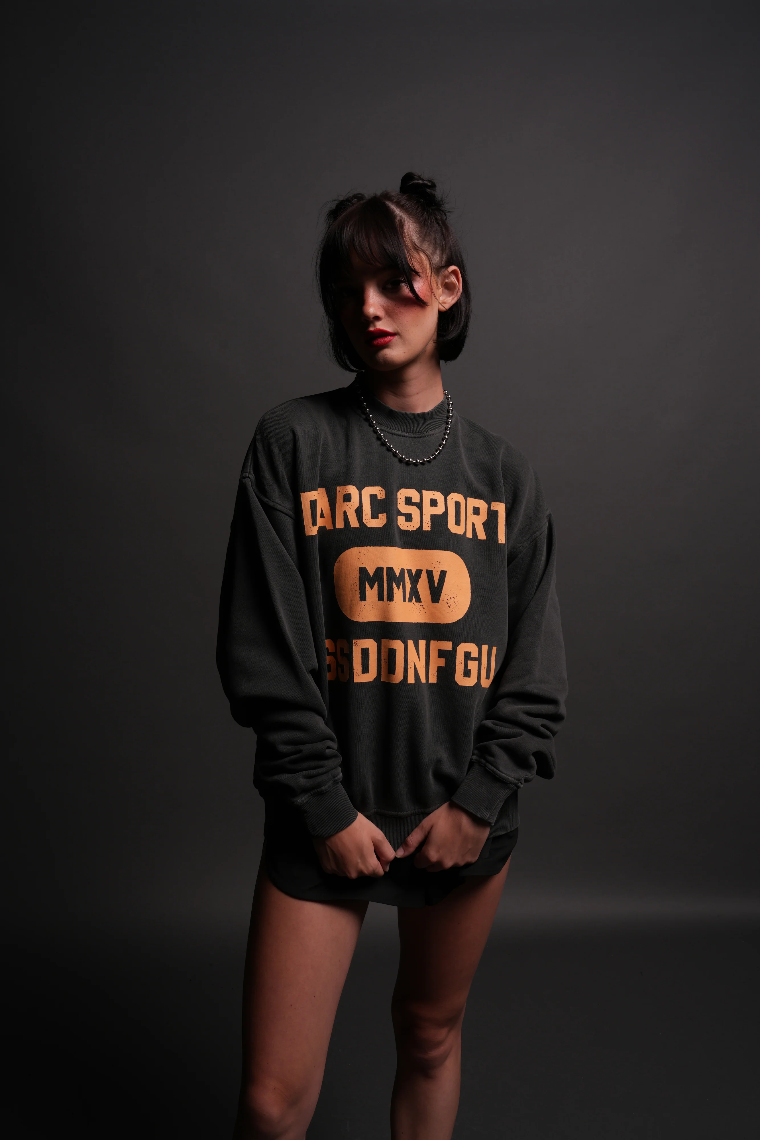 Wolves Forever London Unisex Crewneck in Wolf Gray - Image 2