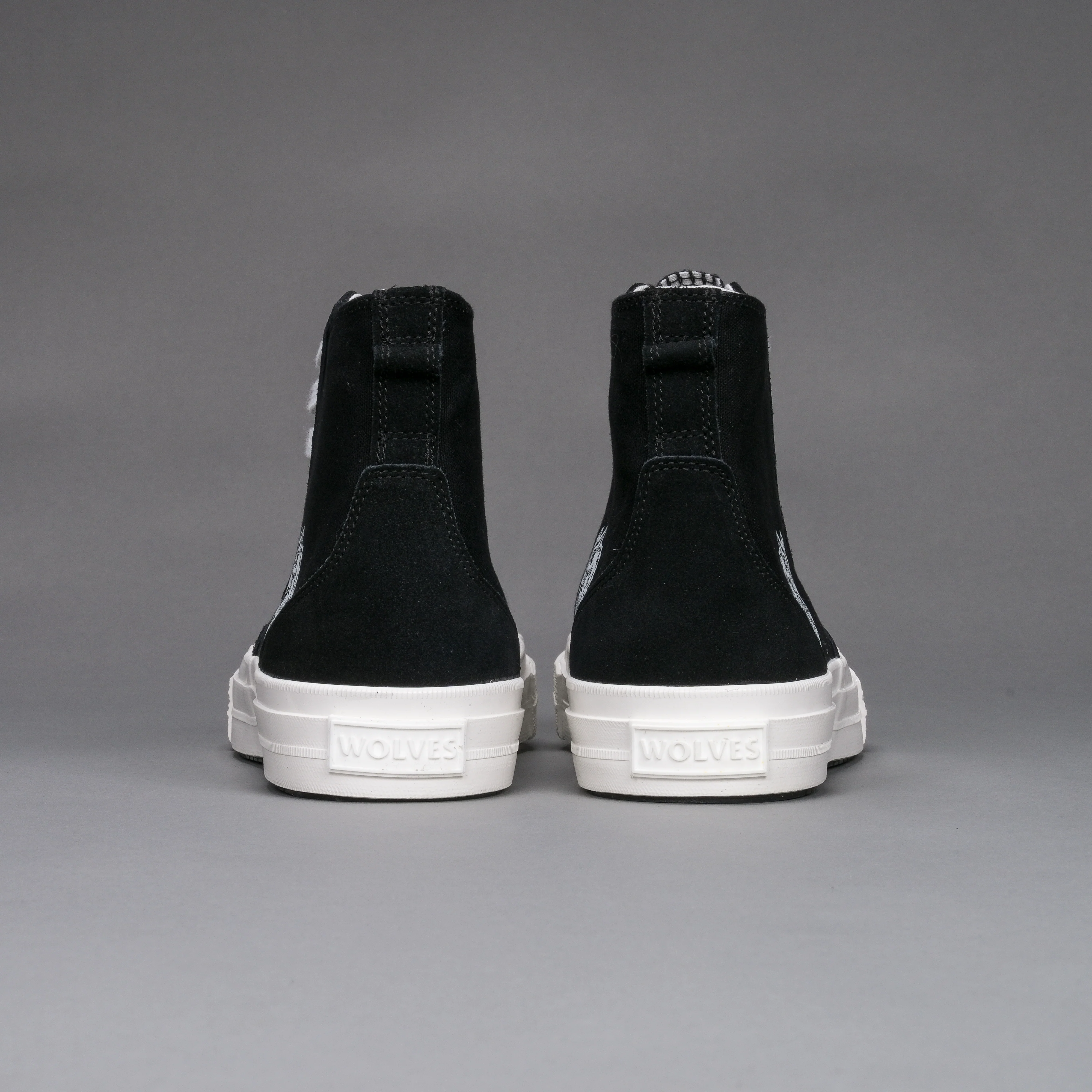 Wolves Forever Sueded Walk 1-DIOS High Top Shoe in Black - Image 8