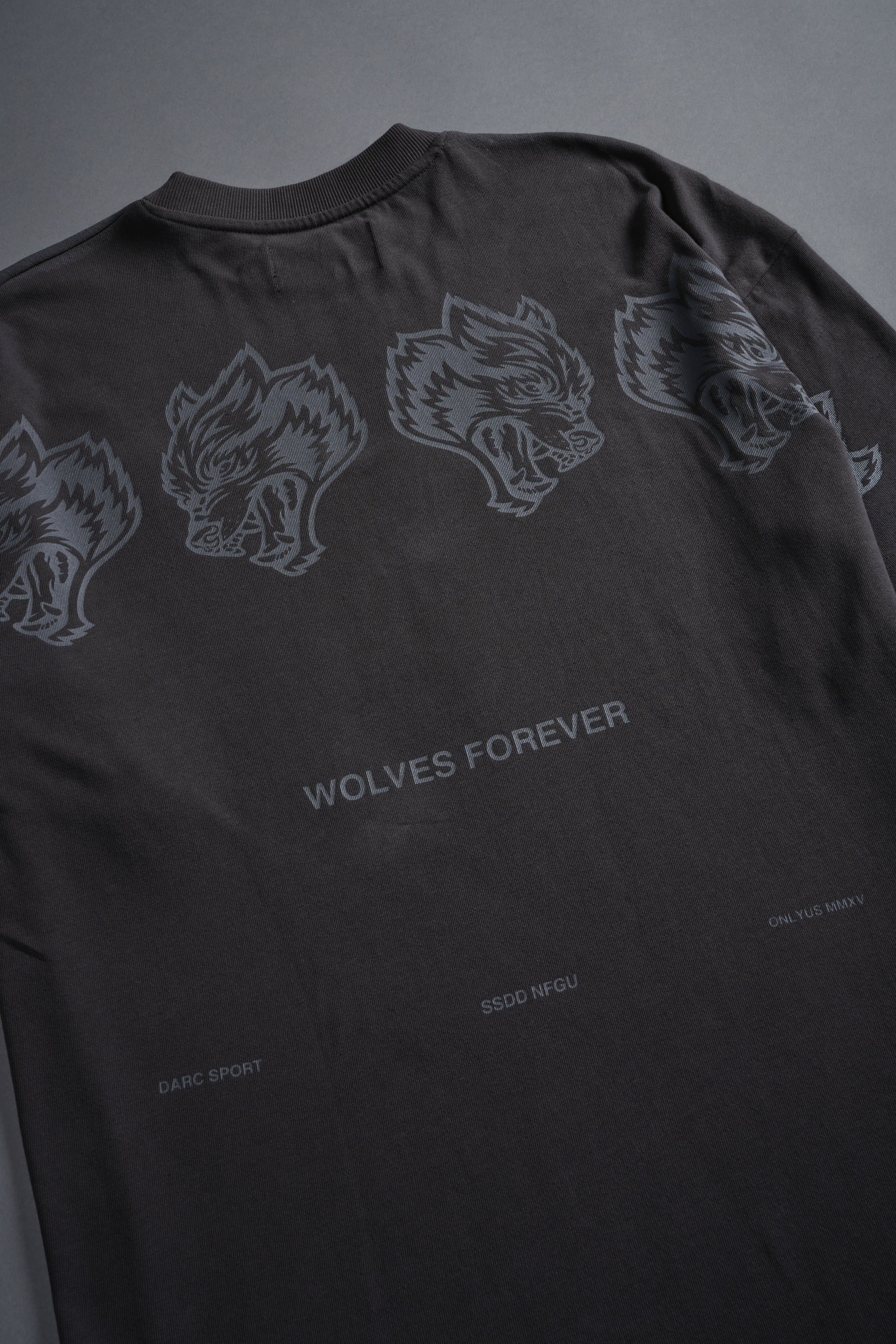 Wolves Have Your Back Unisex "Premium" Oversized Tee in Wolf Gray Drift Wash - Image 6