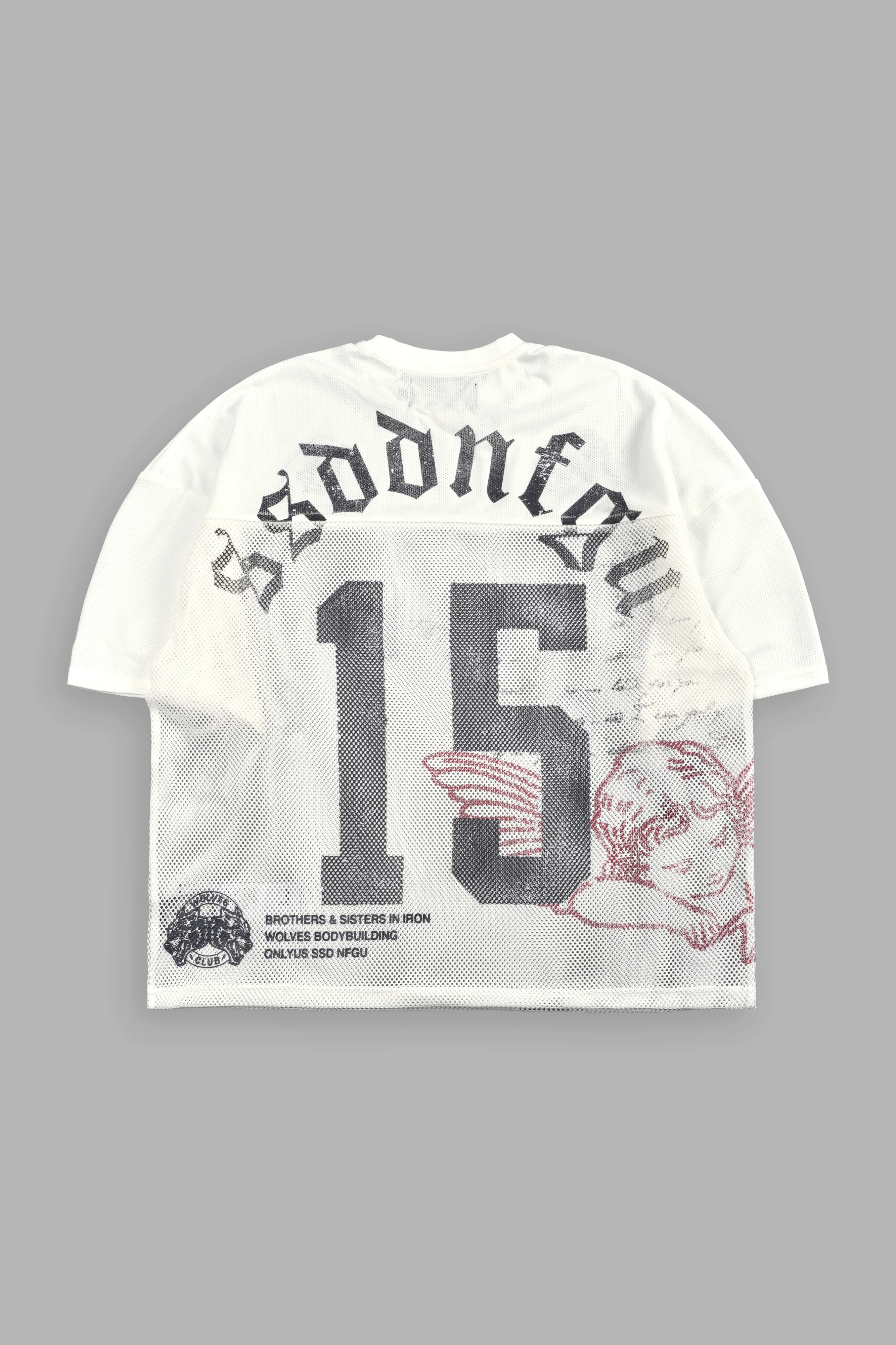 Wolves Pyramid Bobby B Jersey in White - Image 3