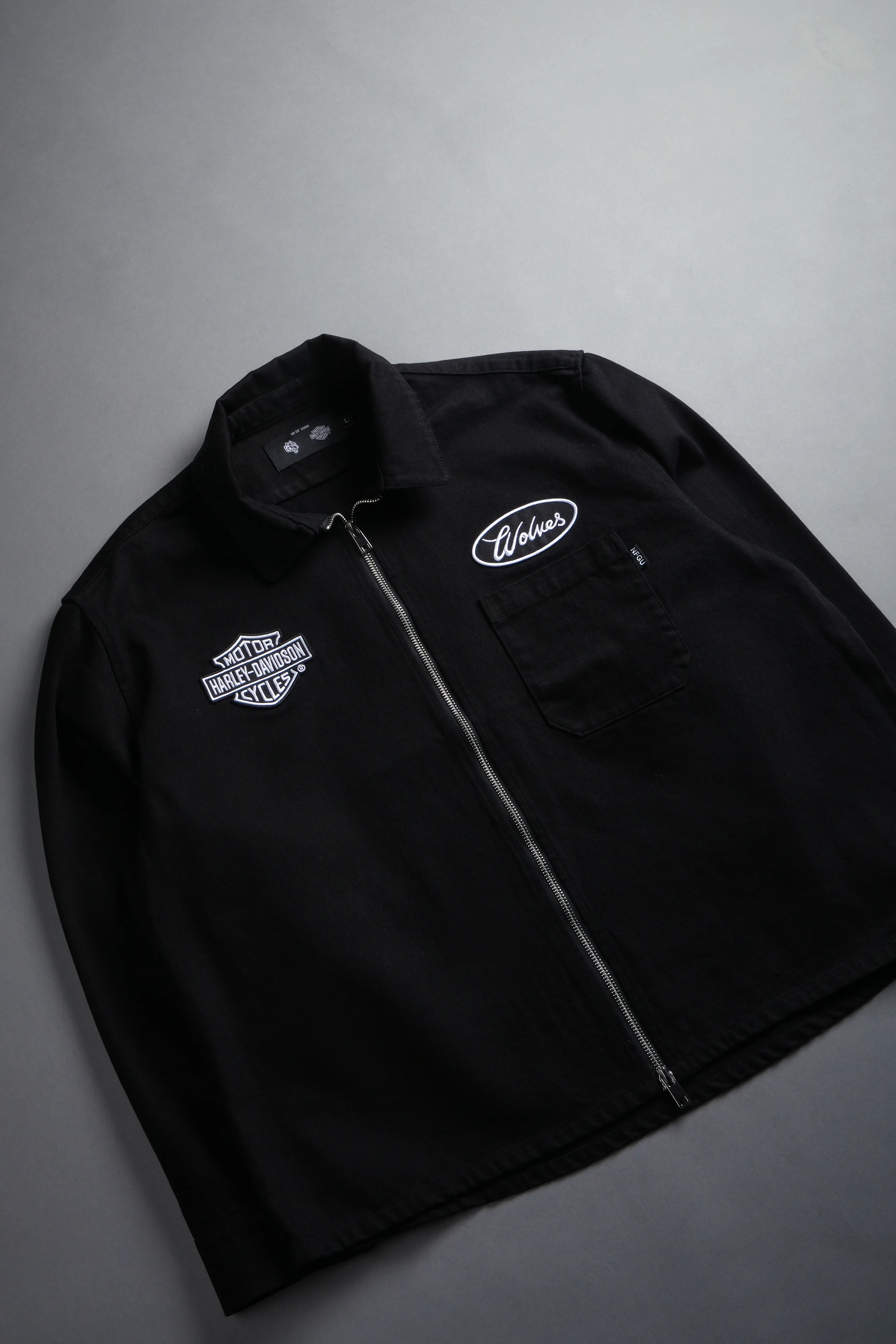 Wolves Ride LS Vince Shirt in Black - Image 11