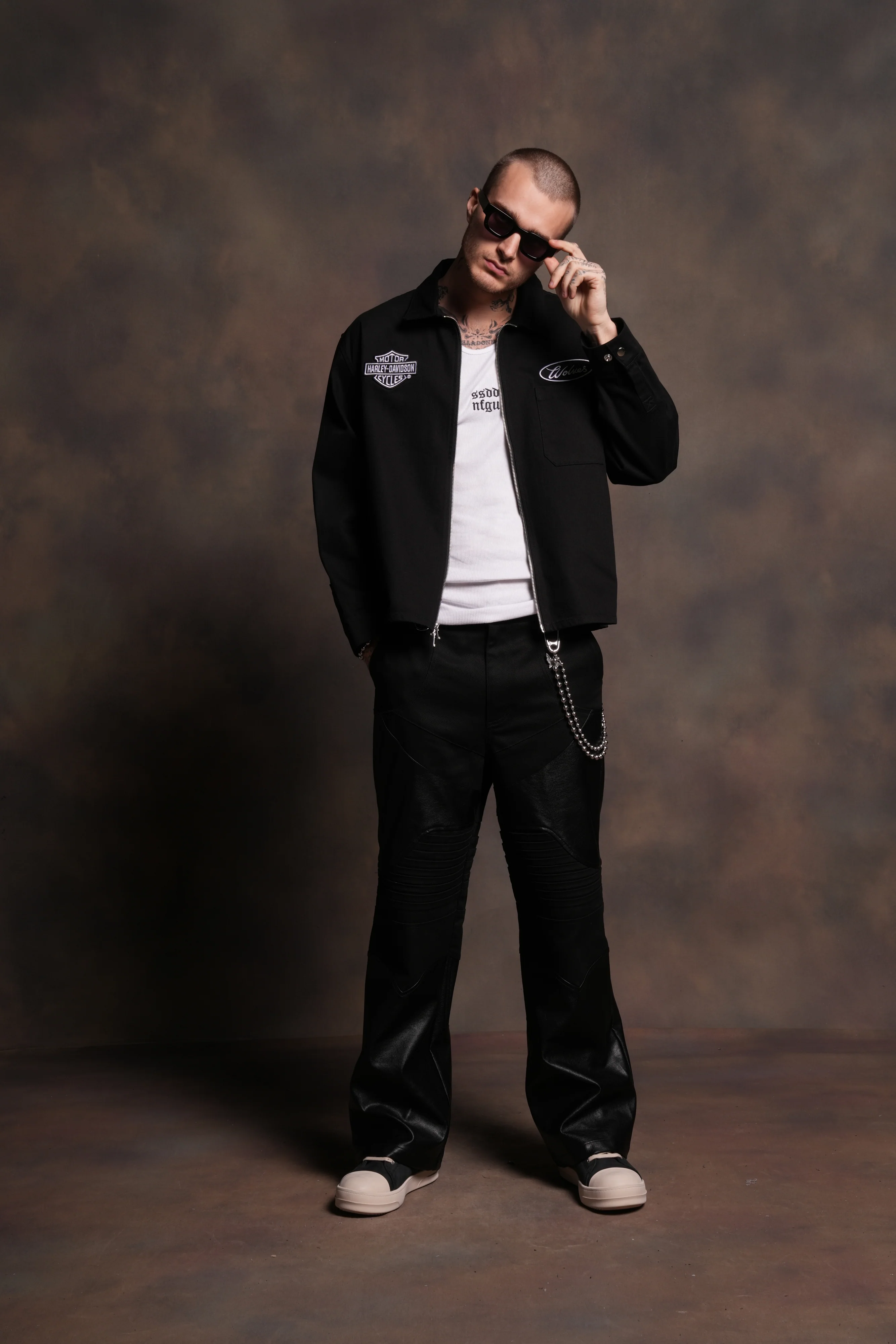 Wolves Ride LS Vince Shirt in Black - Image 5