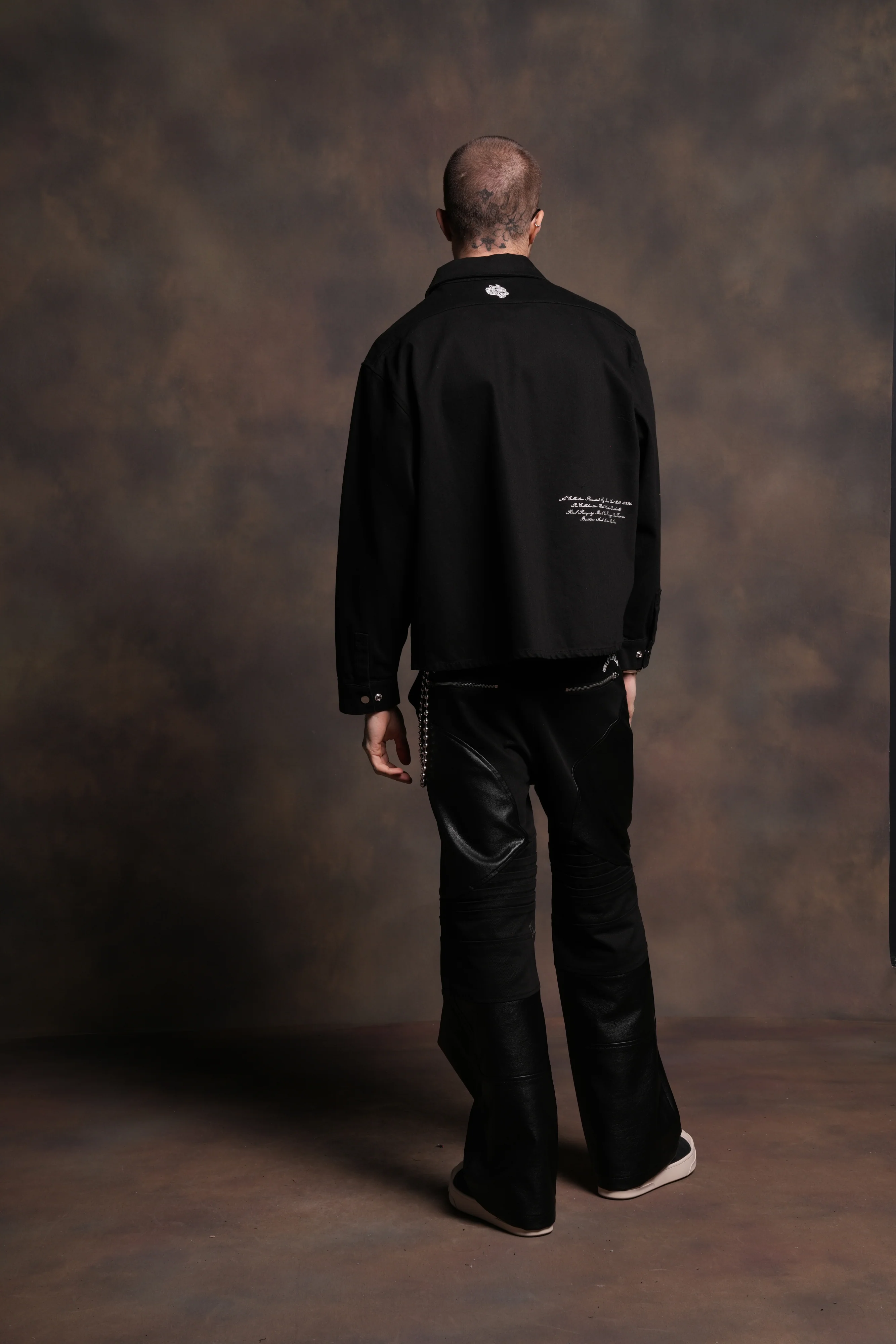 Wolves Ride LS Vince Shirt in Black - Image 6
