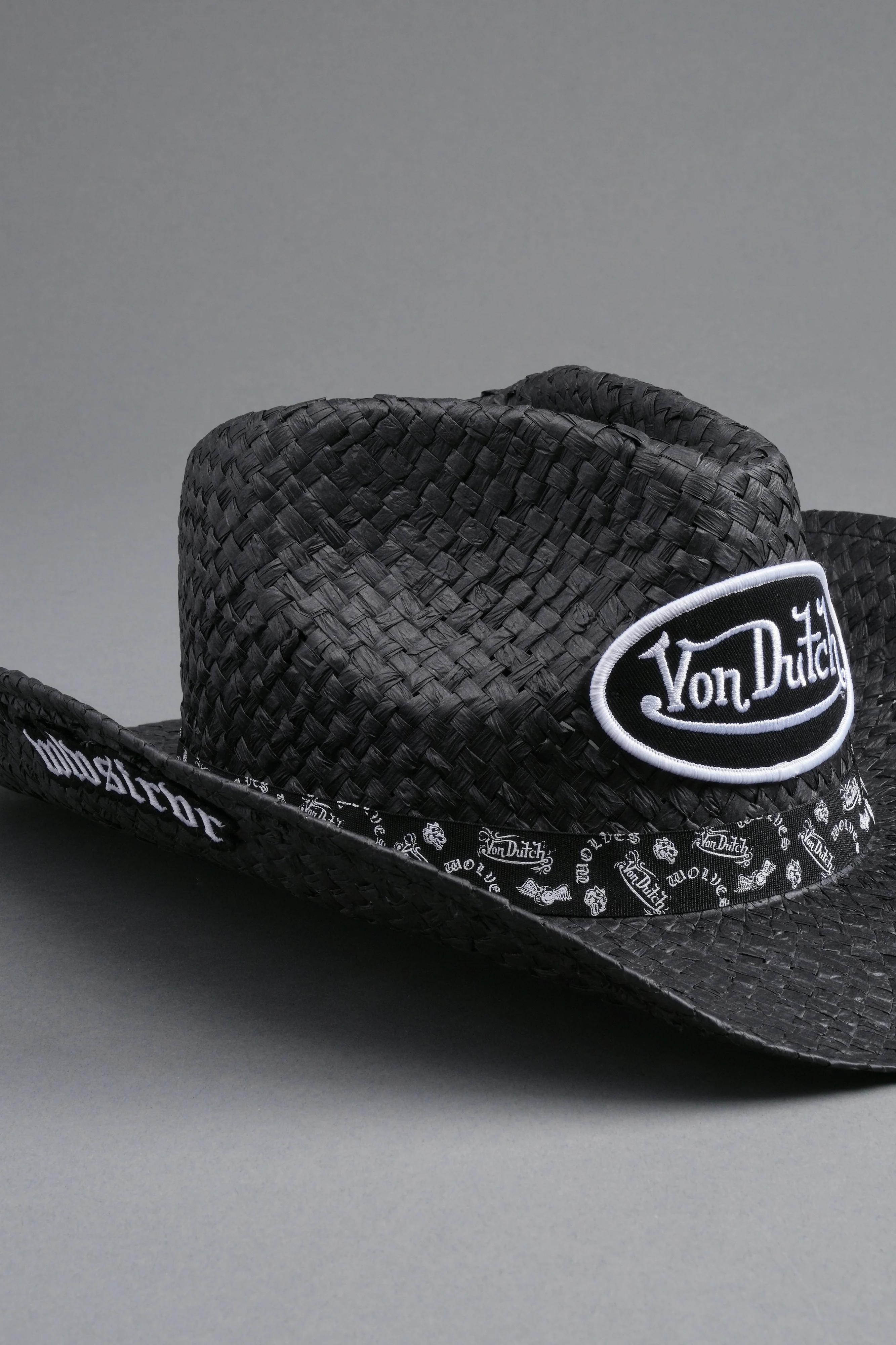 Wolves Von Dutch Cowboy Hat in Black - Image 3