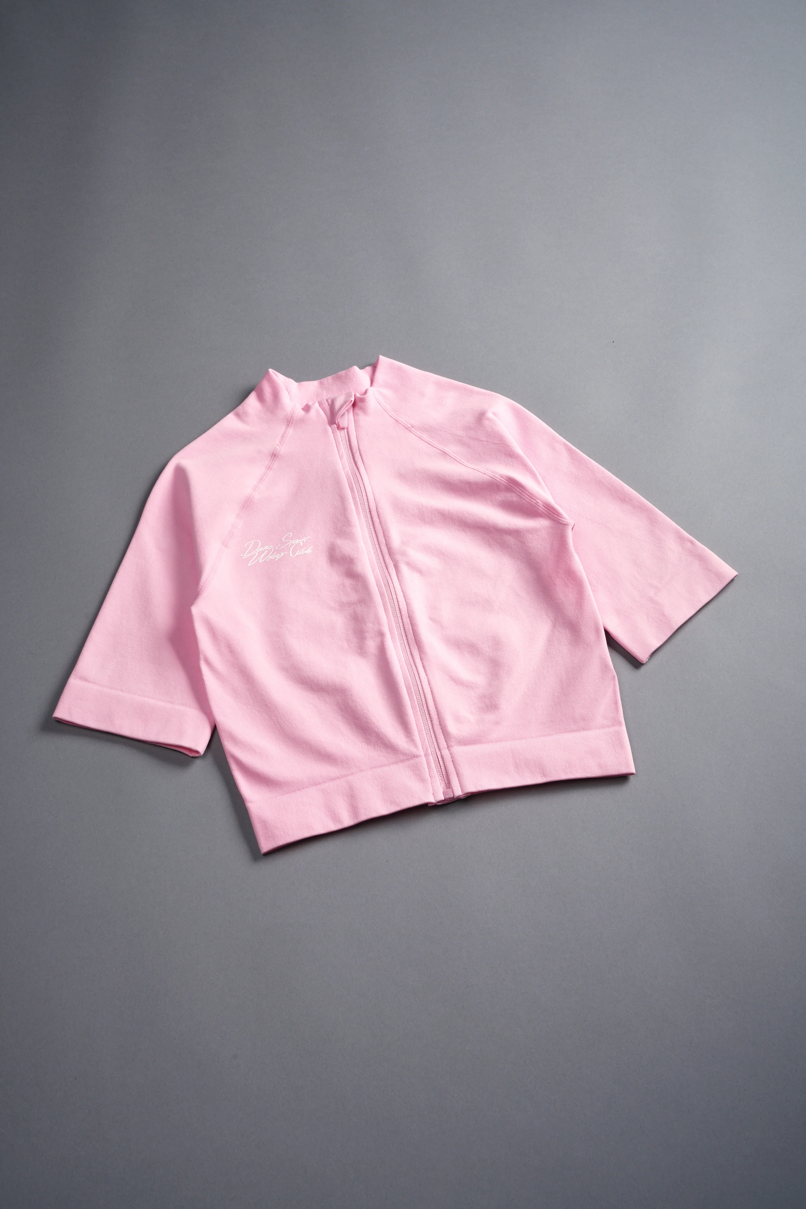 Written In Stone "Everson Seamless" Yasmin S/S Zip Top in Cherry Blossom - Image 10