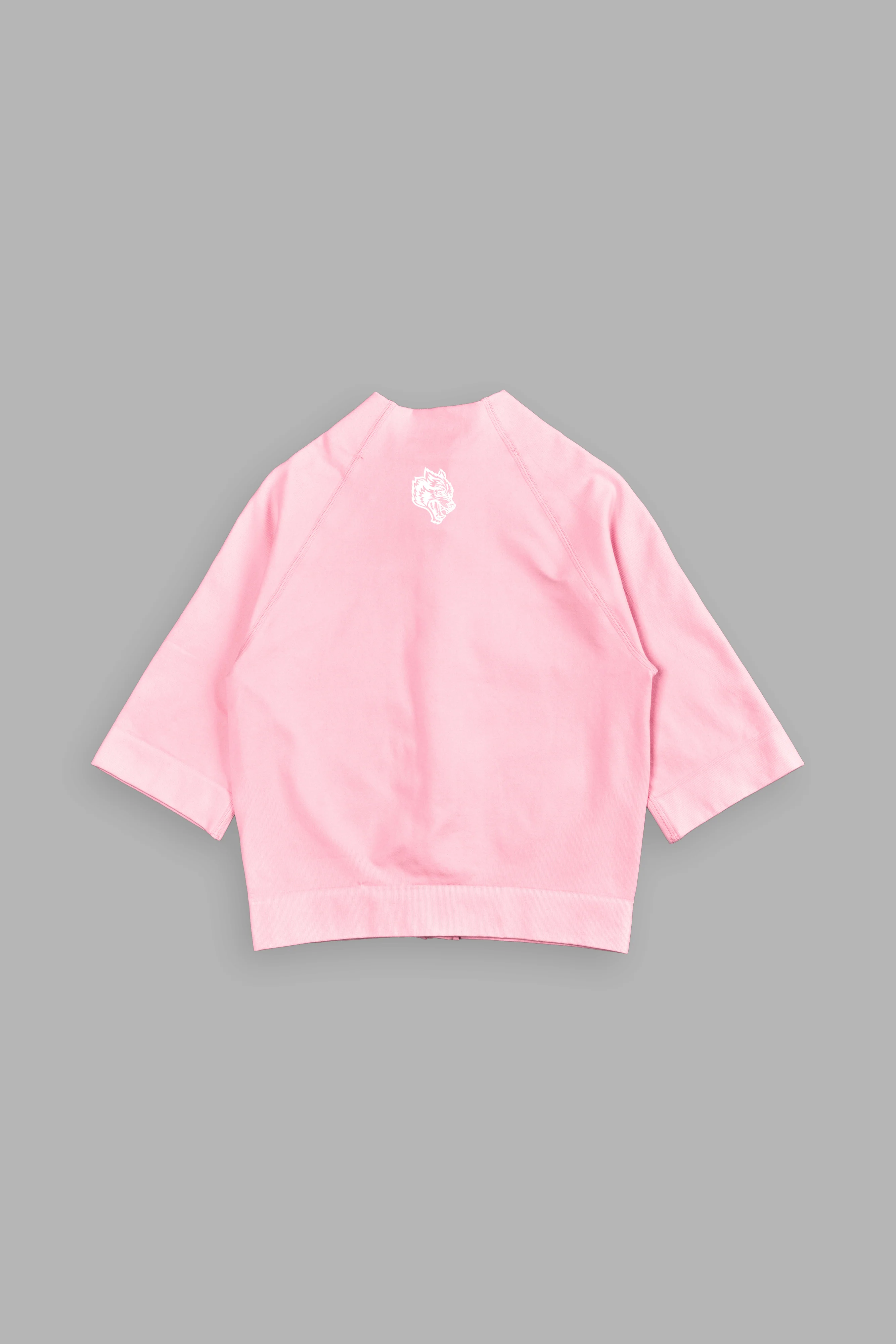 Written In Stone "Everson Seamless" Yasmin S/S Zip Top in Cherry Blossom - Image 4