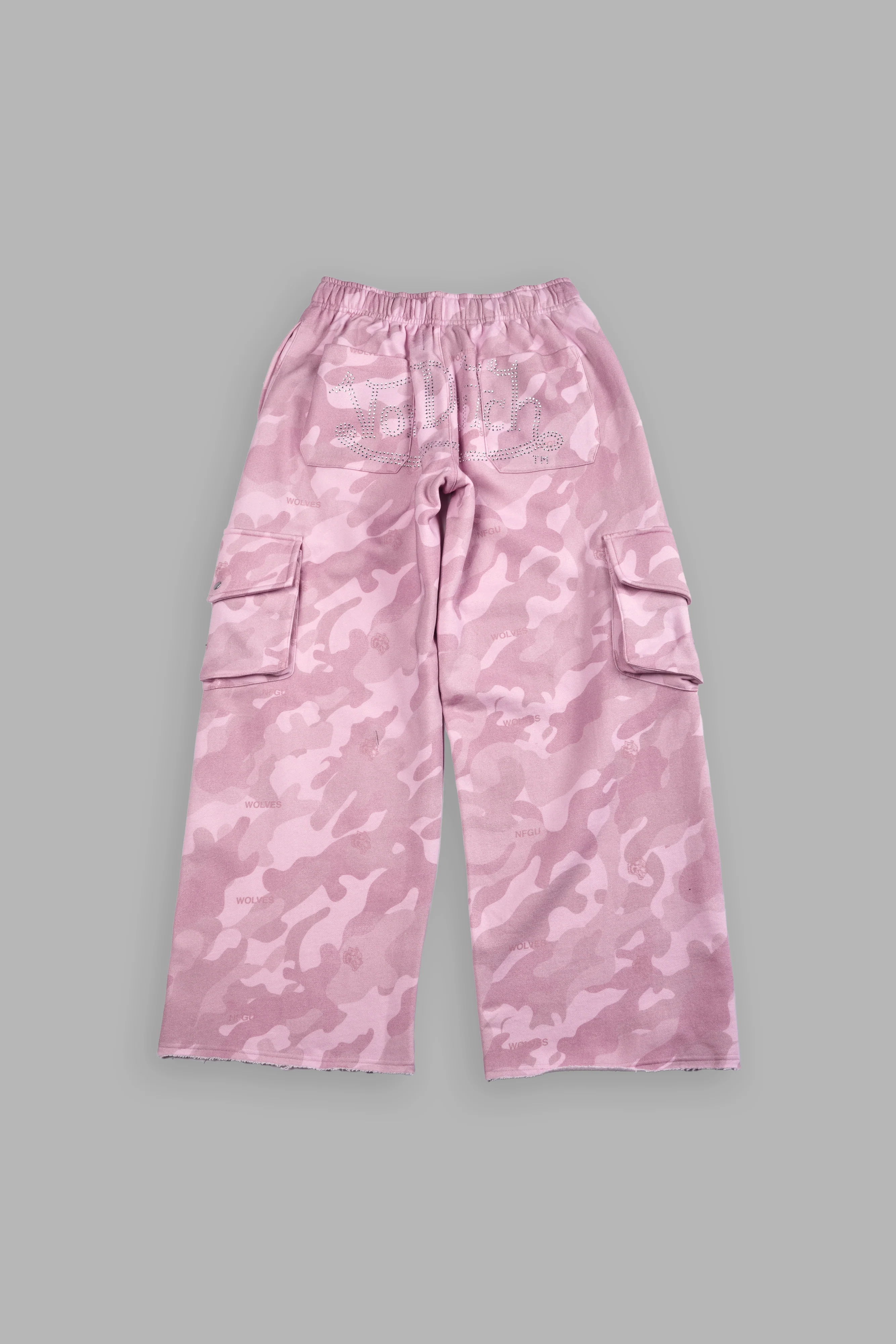 Y2Kulture Durst Cargo Sweats in DSVD Bubblegum Camo - Image 7