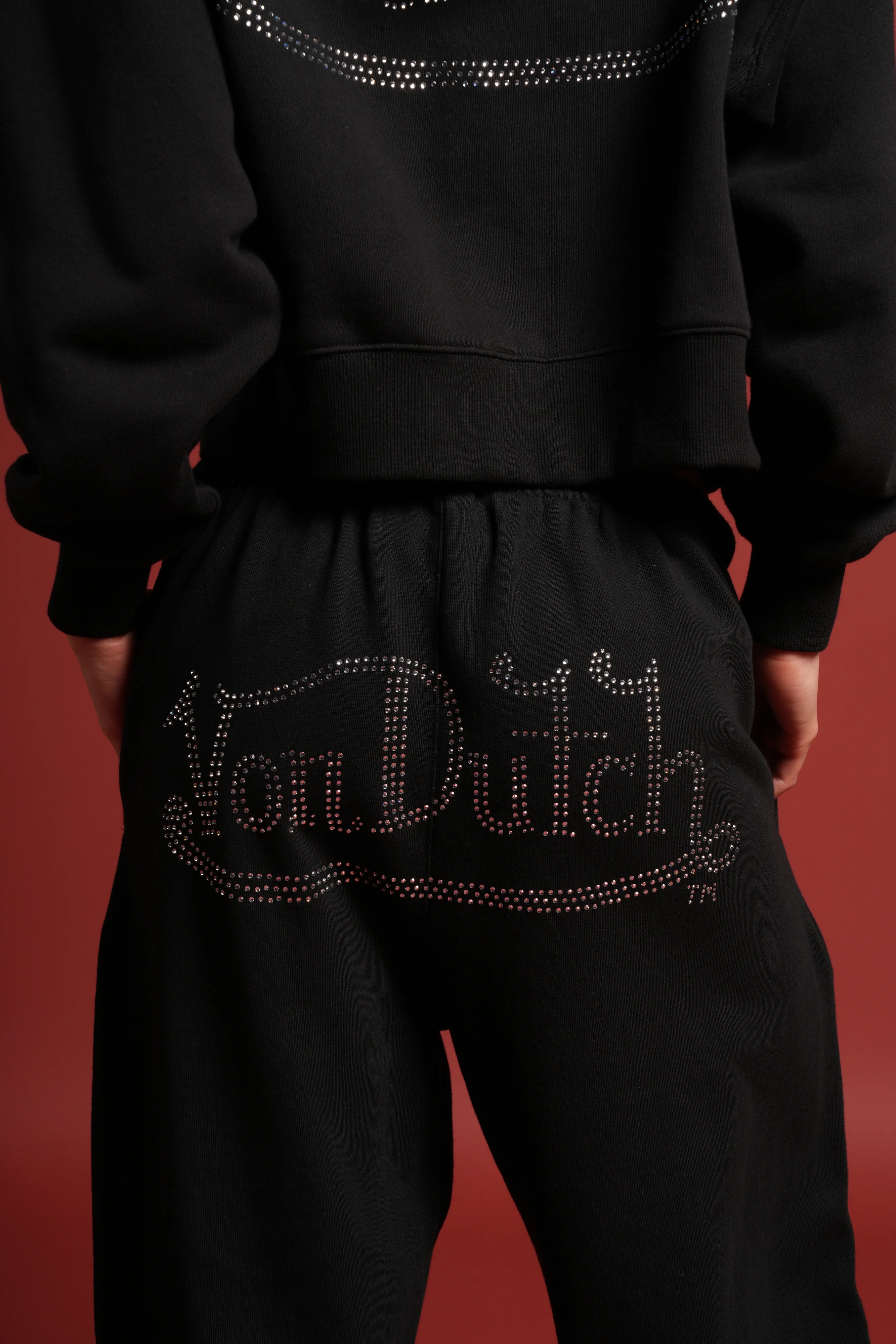 Y2Kulture Lounger Sweat Pants in Black - Image 9