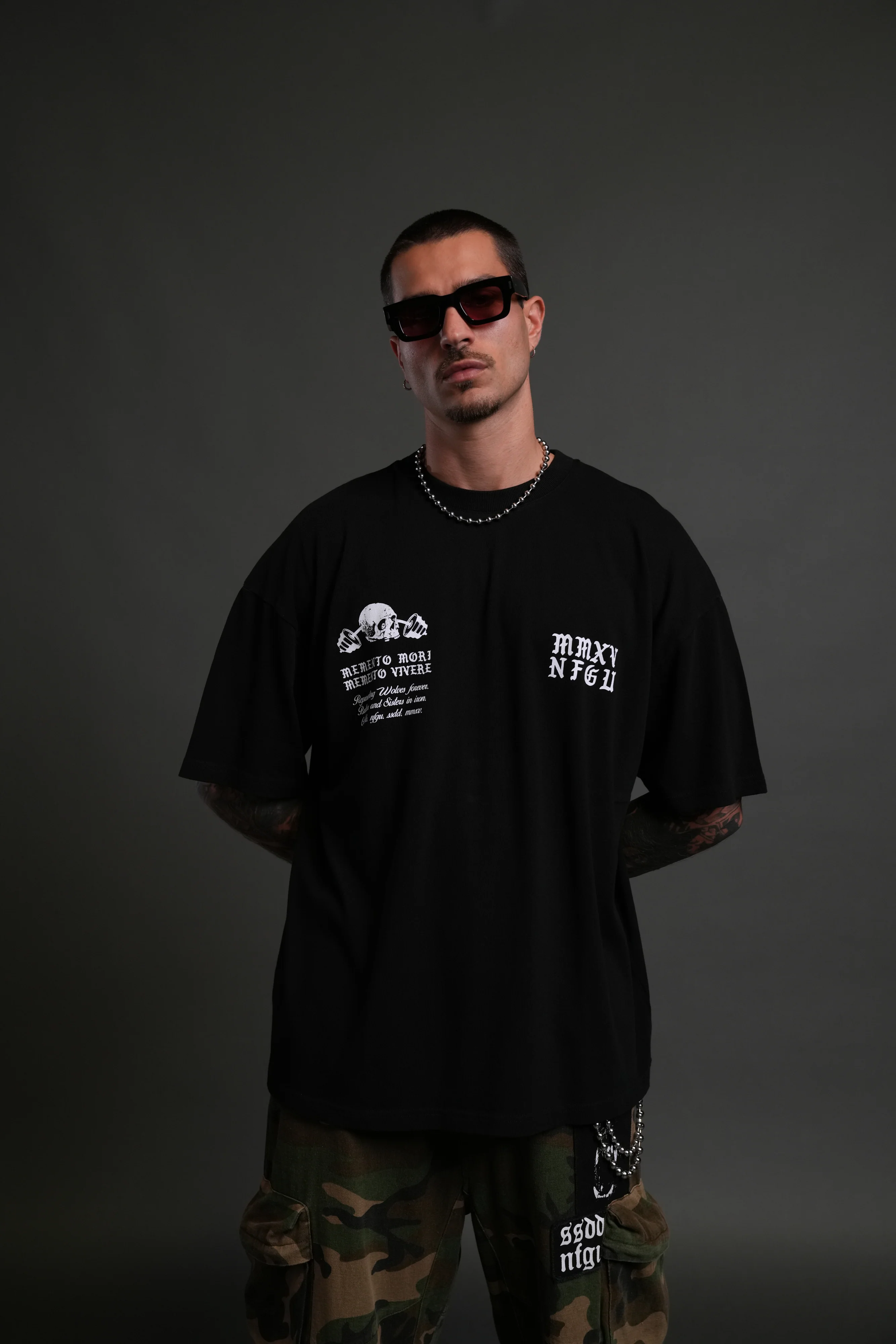Yesterday's Gone "Premium" Oversized Tee in Black - Image 2