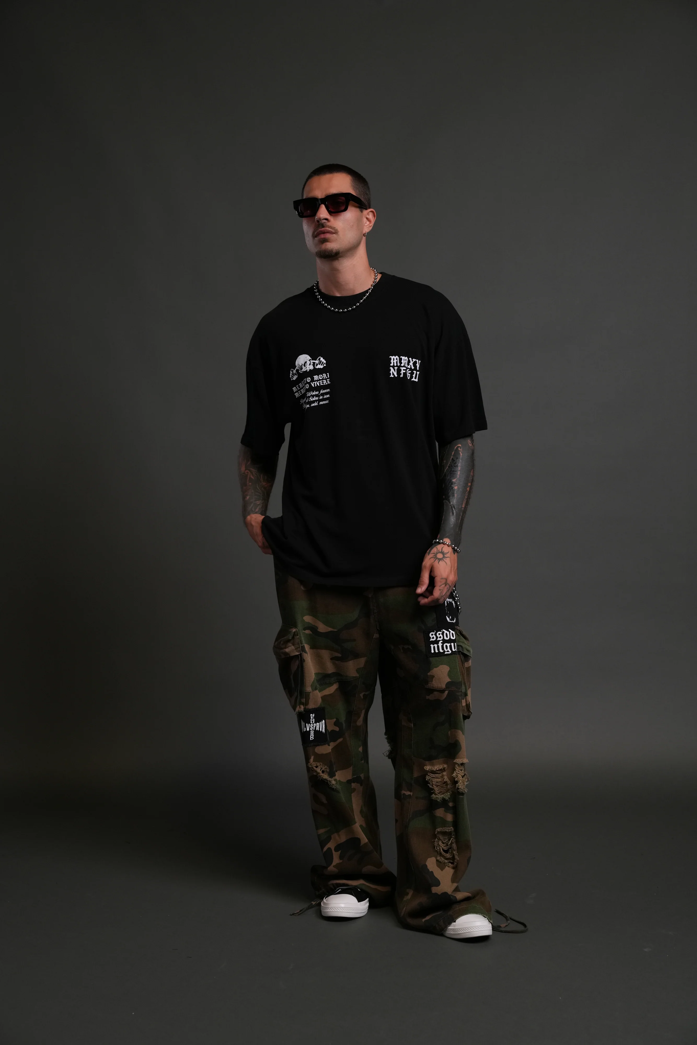 Yesterday's Gone "Premium" Oversized Tee in Black - Image 5