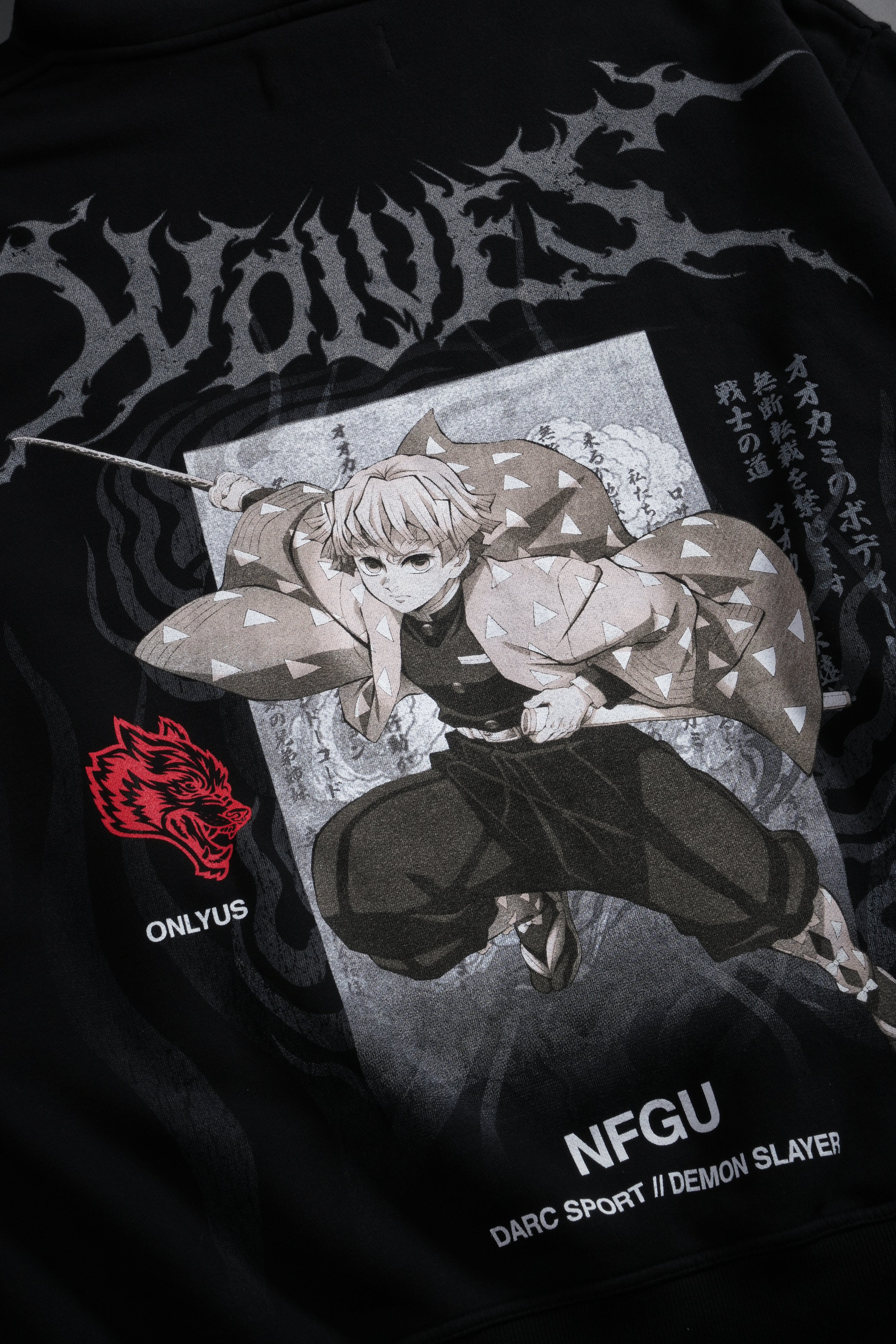 Zenitsu NFGU "Pierce" Hoodie in Black - Image 12