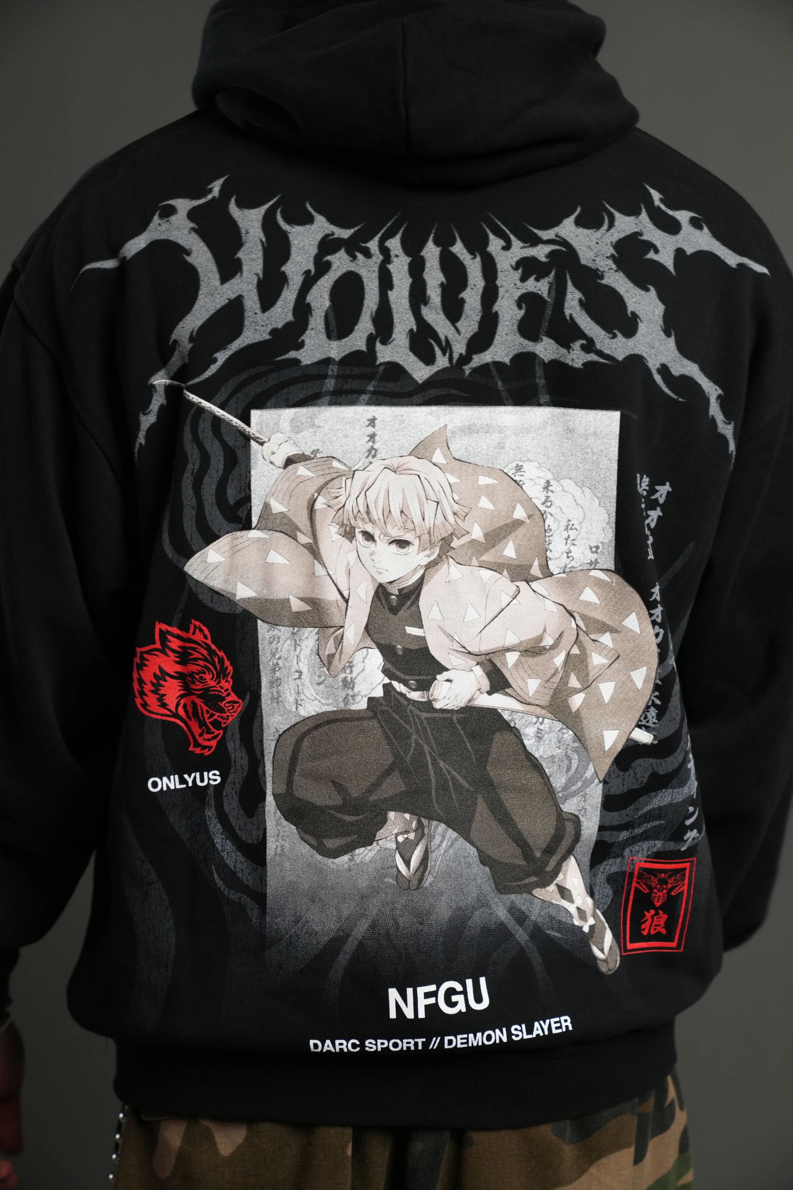 Zenitsu NFGU "Pierce" Hoodie in Black - Image 8