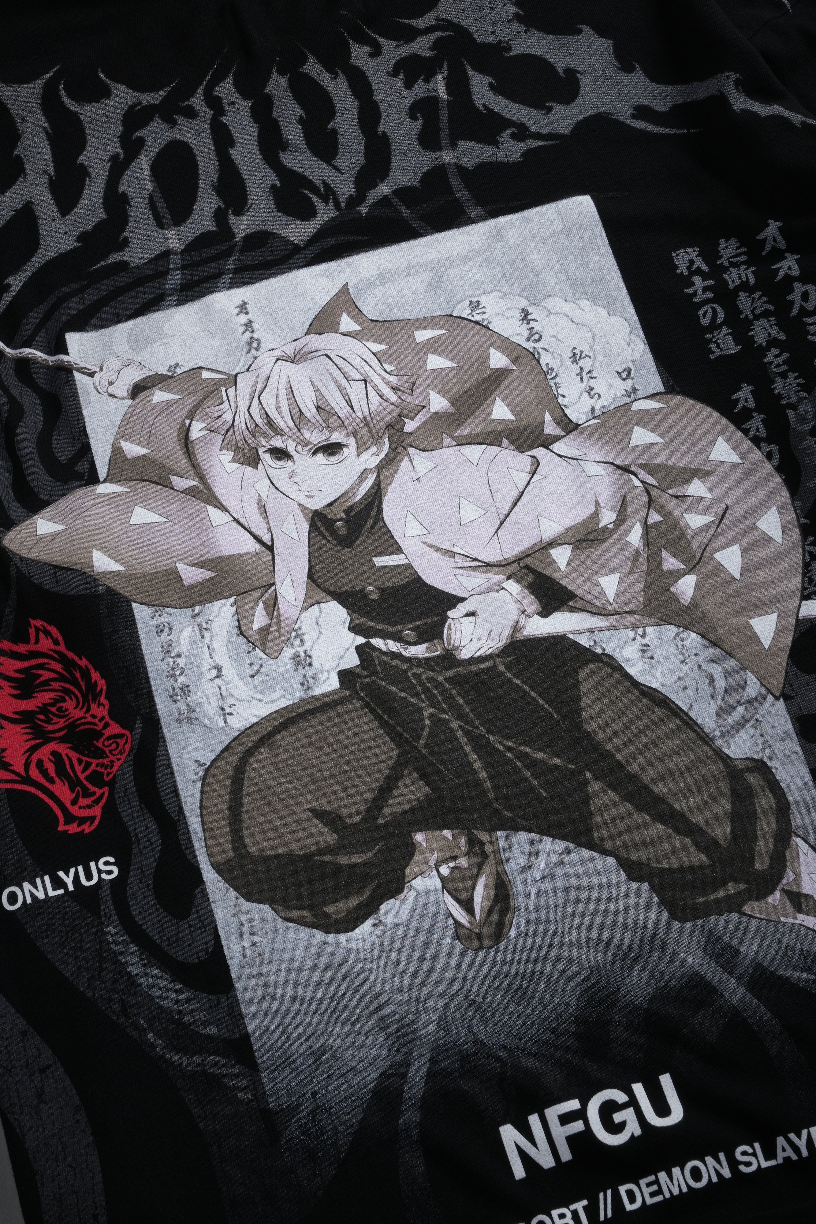 Zenitsu NFGU Premium Oversized Tee in Black - Image 11